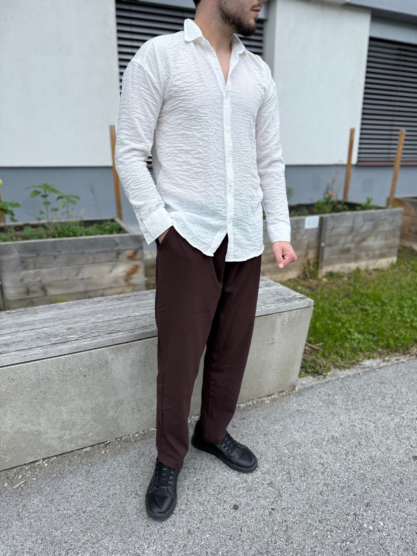 Oversize-Hemd – Weiß