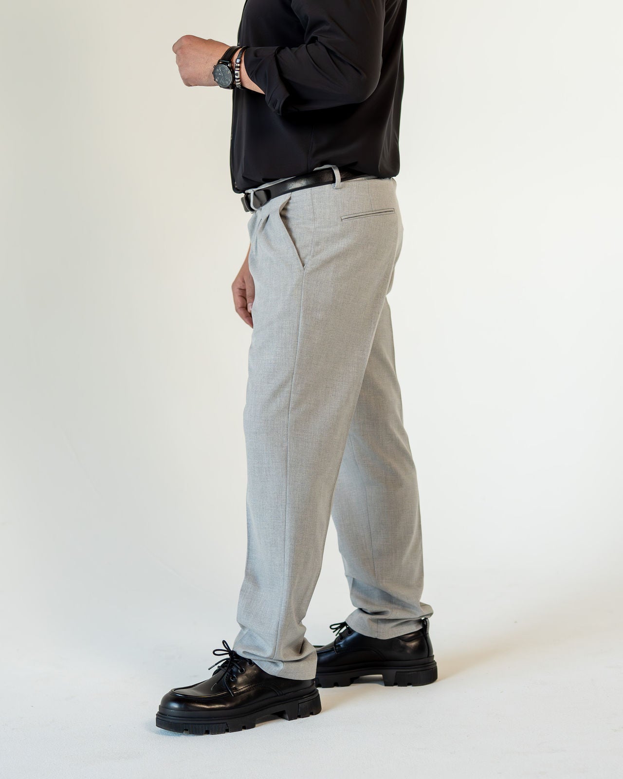 Relaxed Tailored Hose - Grau