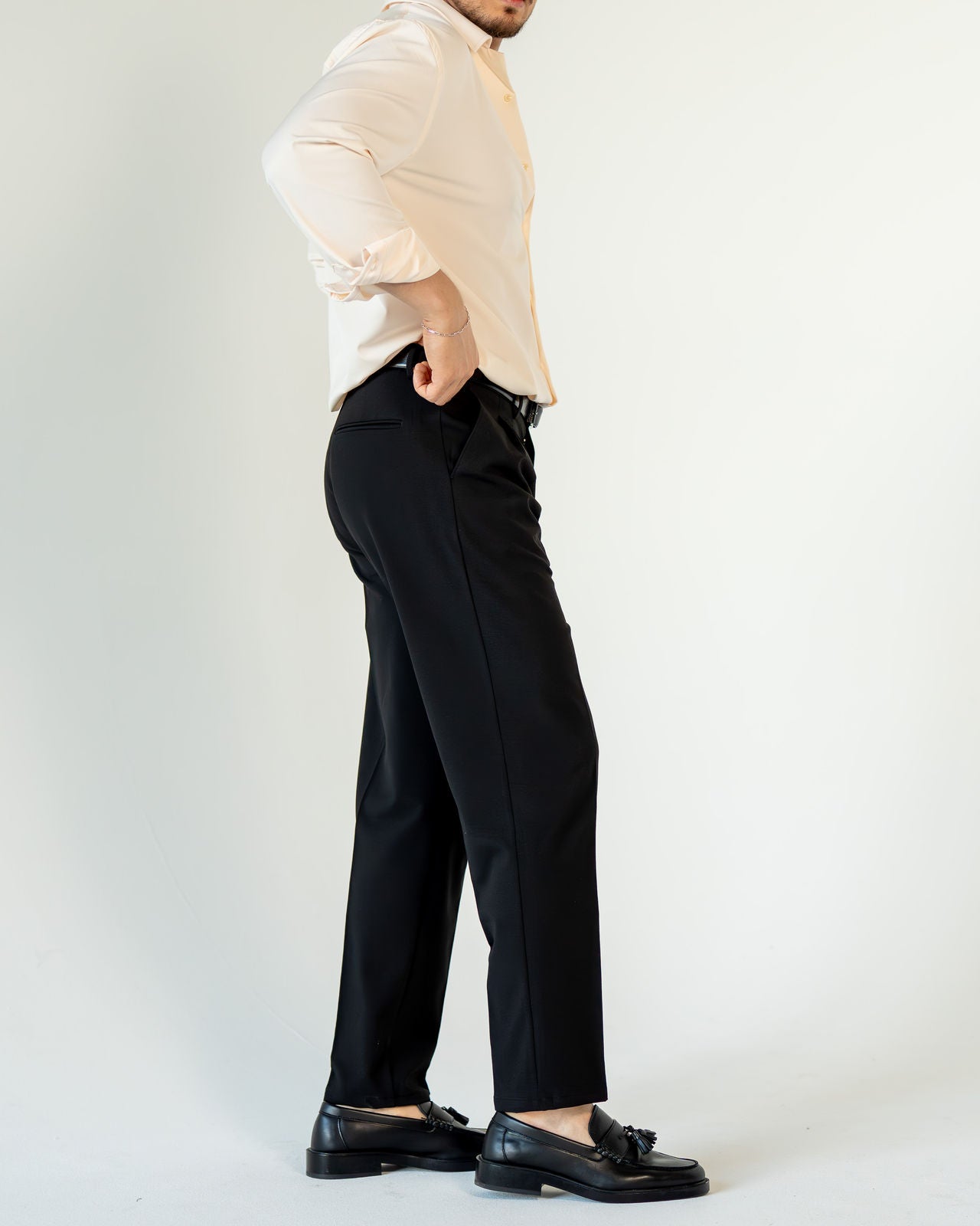 Relaxed Tailored Hose - Schwarz