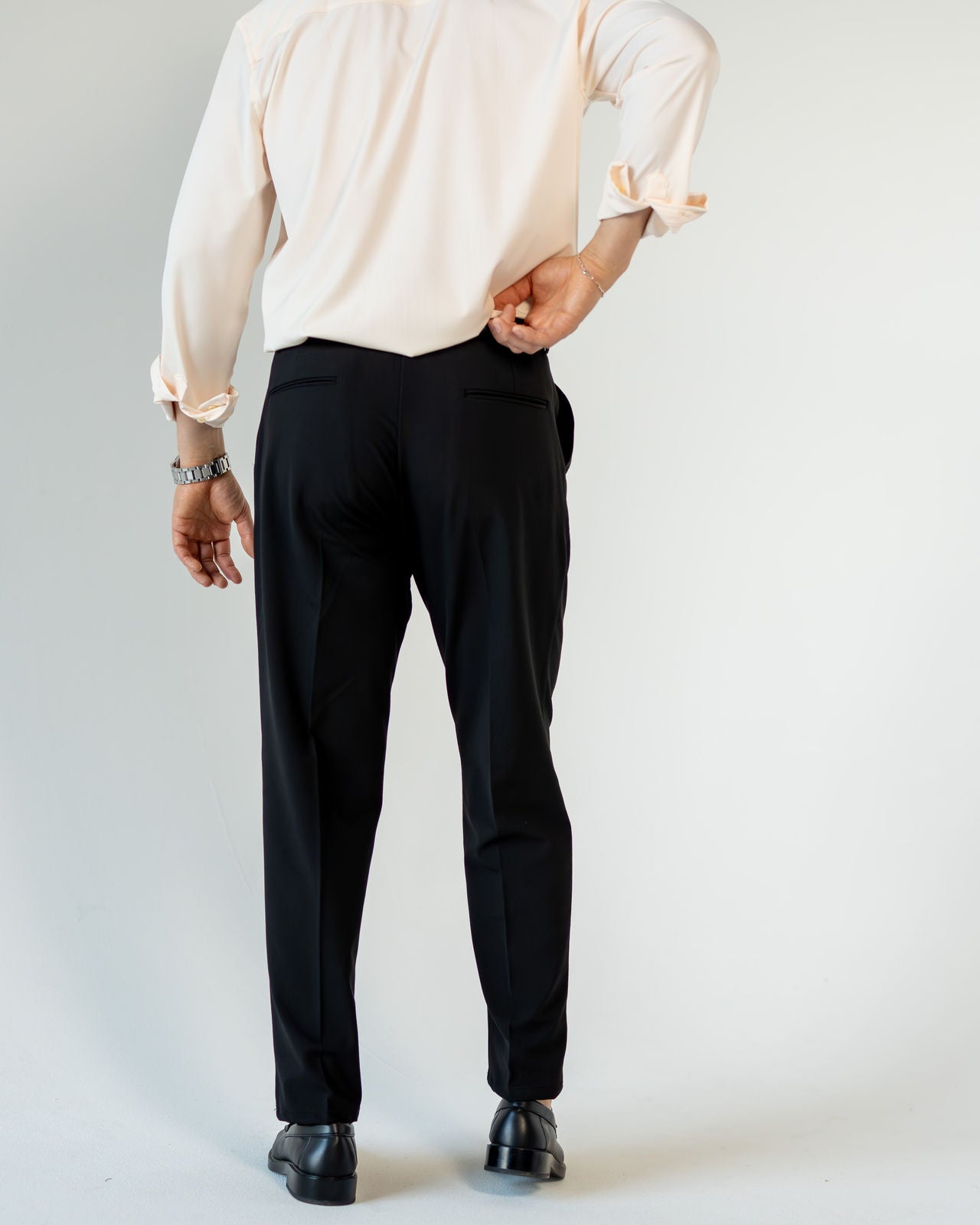 Relaxed Tailored Hose - Schwarz