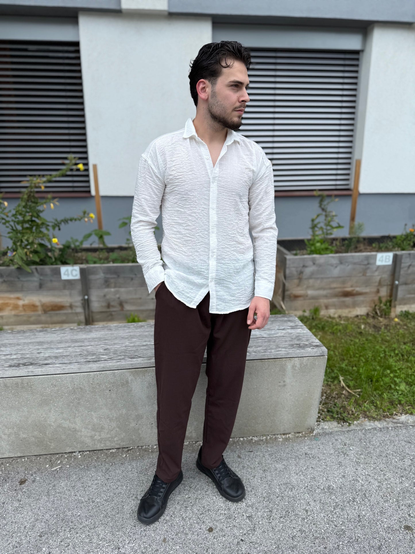 Oversize-Hemd – Weiß