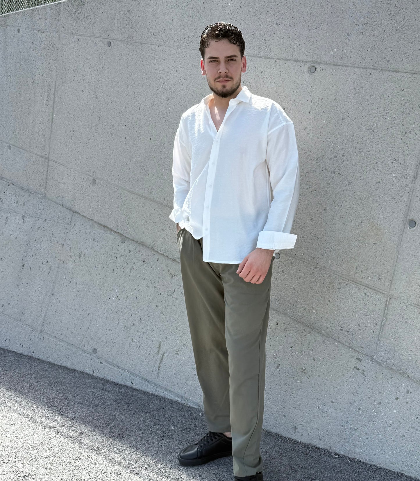 Oversize-Hemd – Weiß