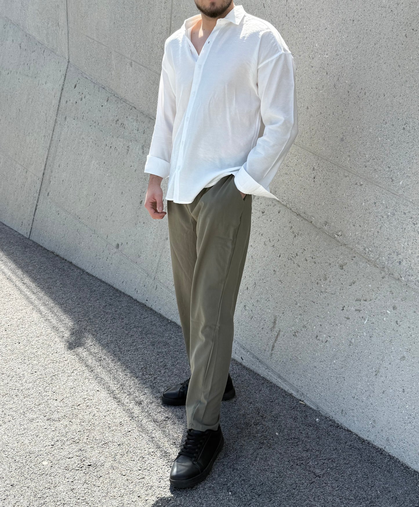 Oversize-Hemd – Weiß