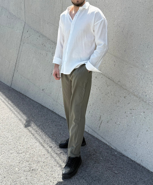 Oversize-Hemd – Weiß