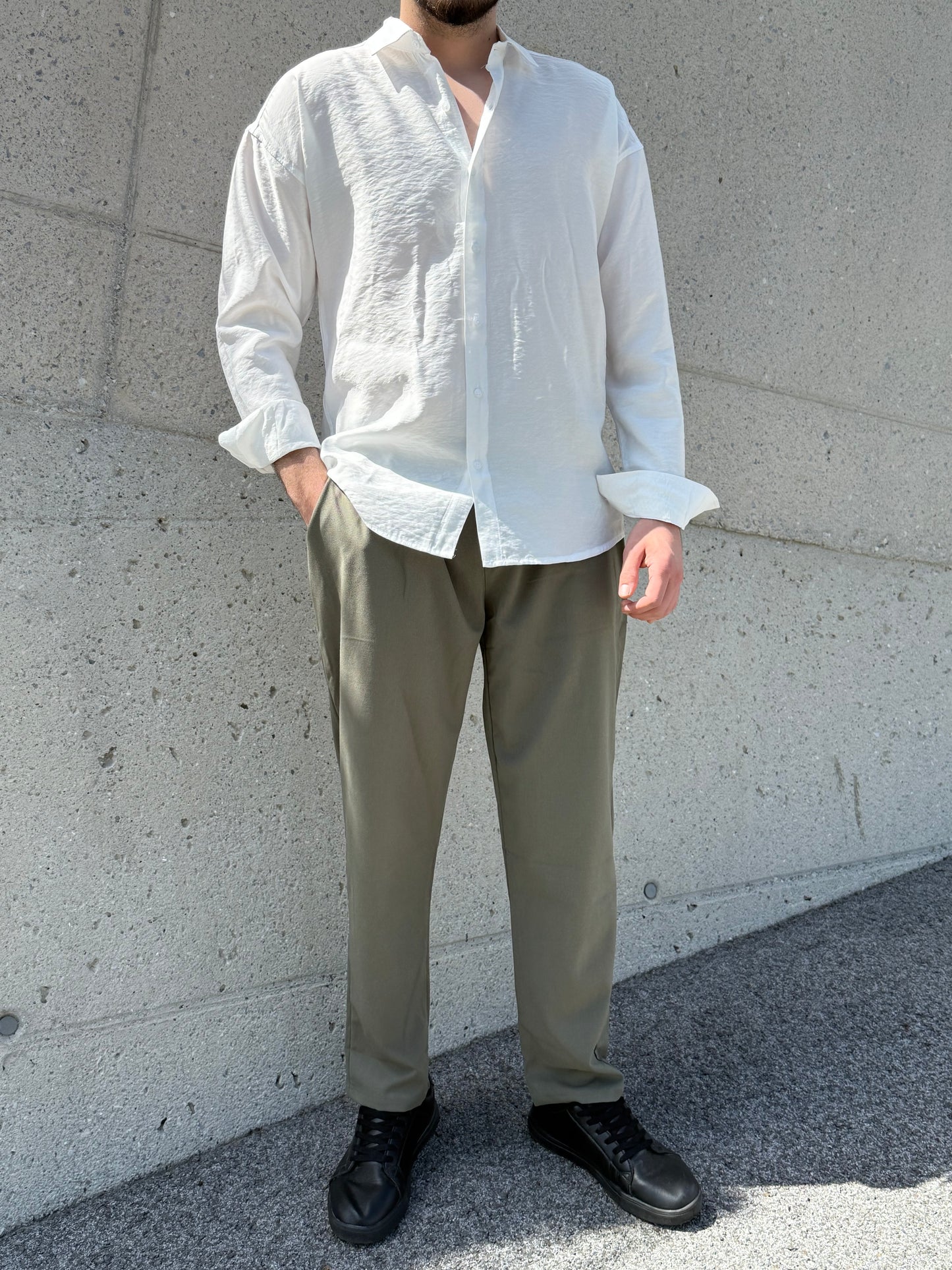 Oversize-Hemd – Weiß