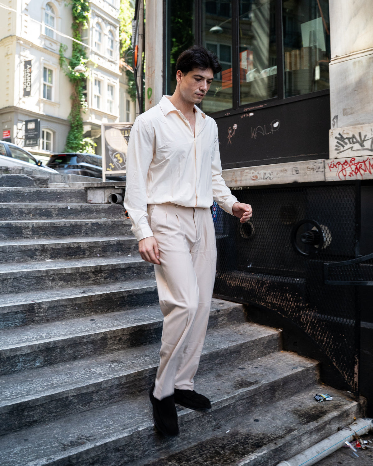 Beige Set - Hemd & Hose
