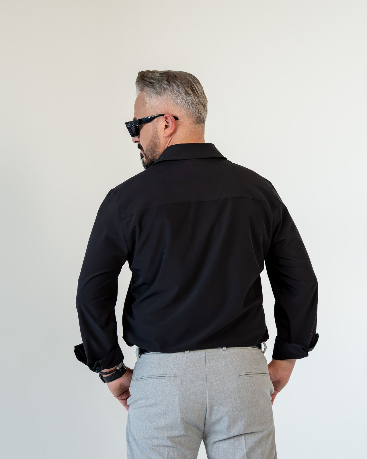 Regular-Fit Hemd - Schwarz