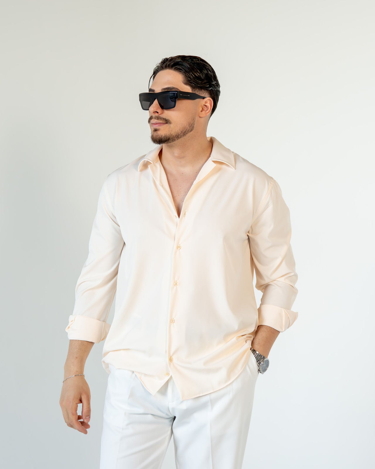 Regular-Fit Hemd - Beige