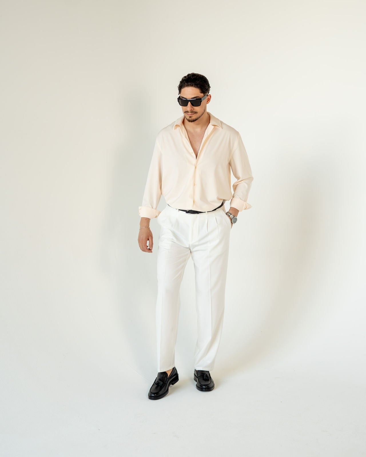 Relaxed Tailored Hose - Ecru