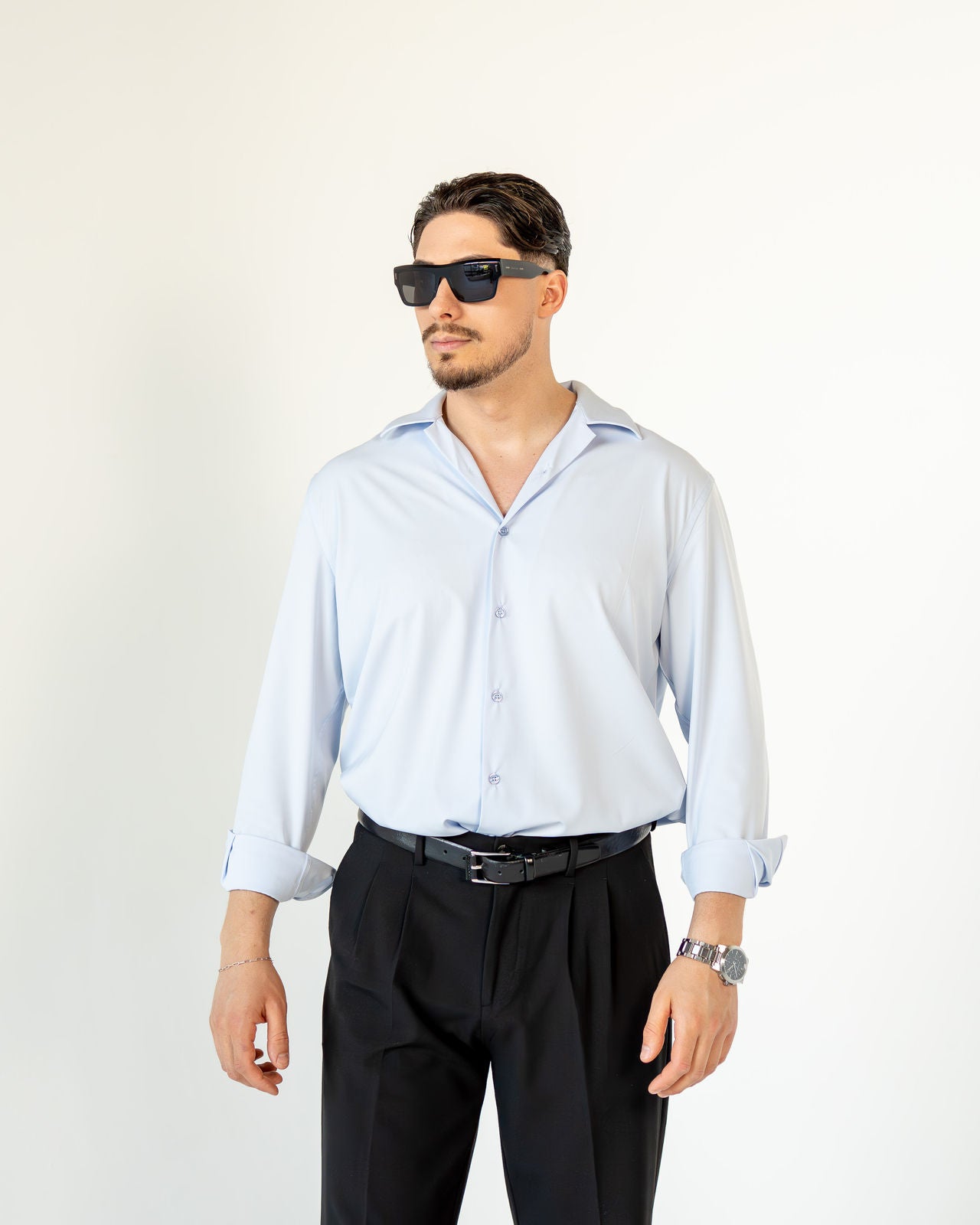 Regular-Fit Hemd - Hellblau