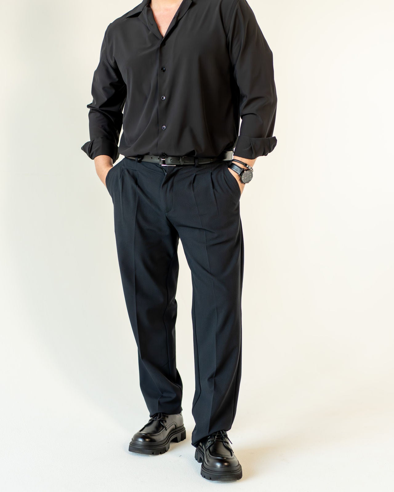 Relaxed Tailored Hose - Dunkelblau