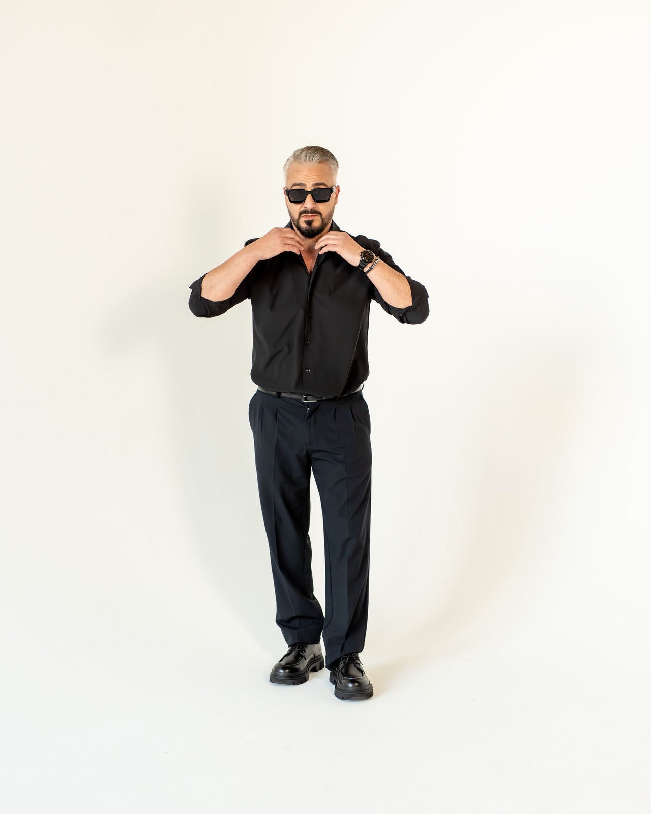 Relaxed Tailored Hose - Dunkelblau