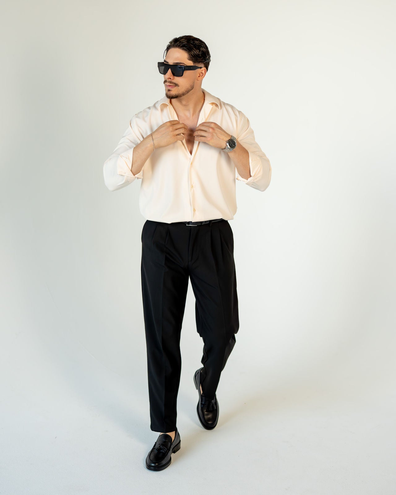 Relaxed Tailored Hose - Schwarz