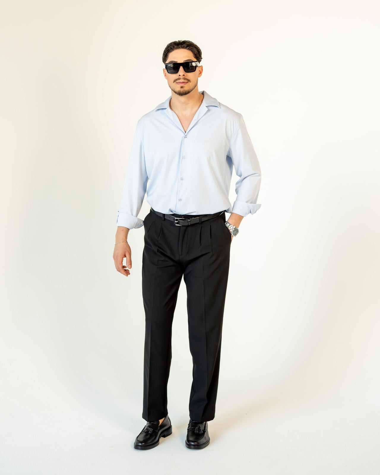 Regular-Fit Hemd - Hellblau