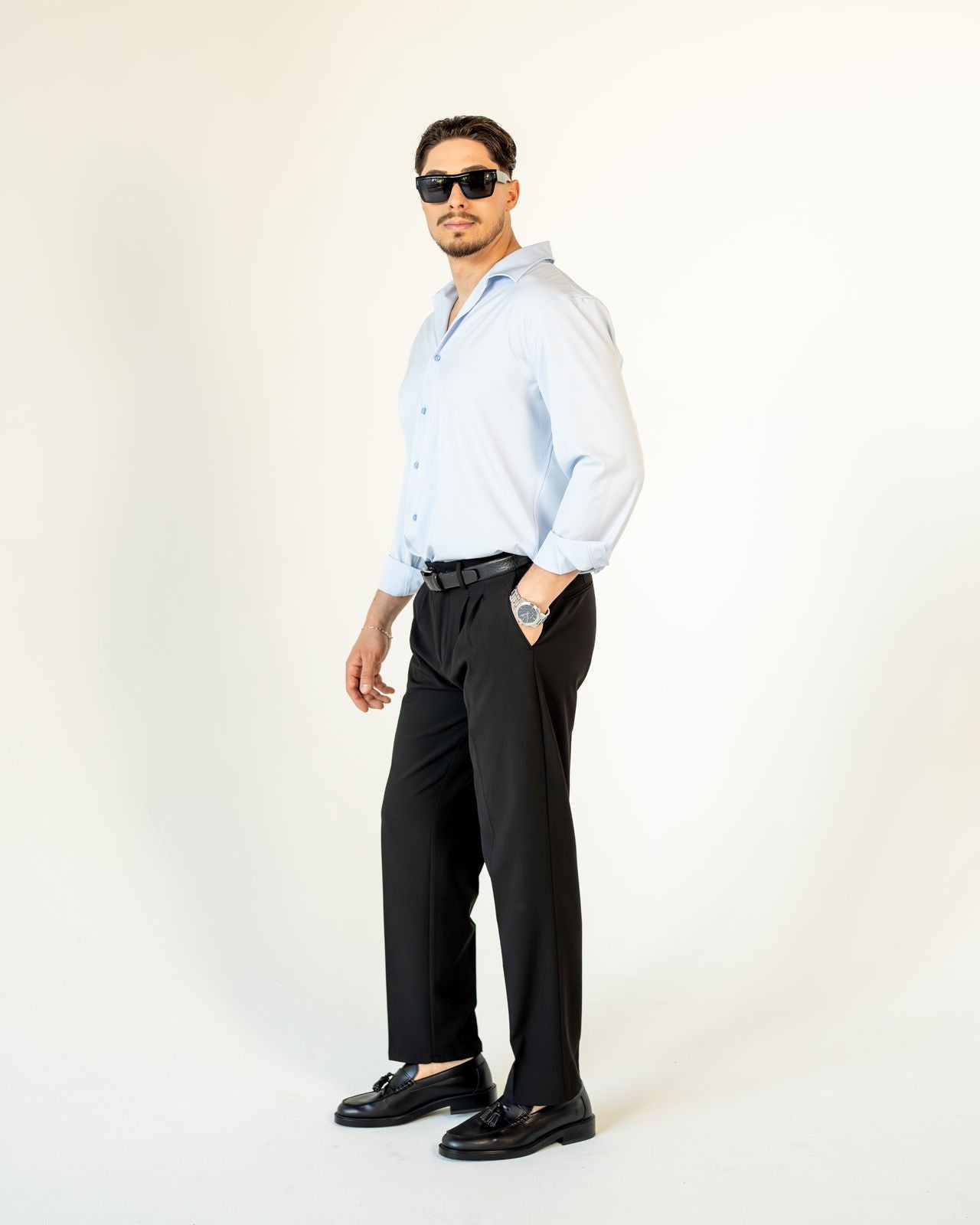 Regular-Fit Hemd - Hellblau
