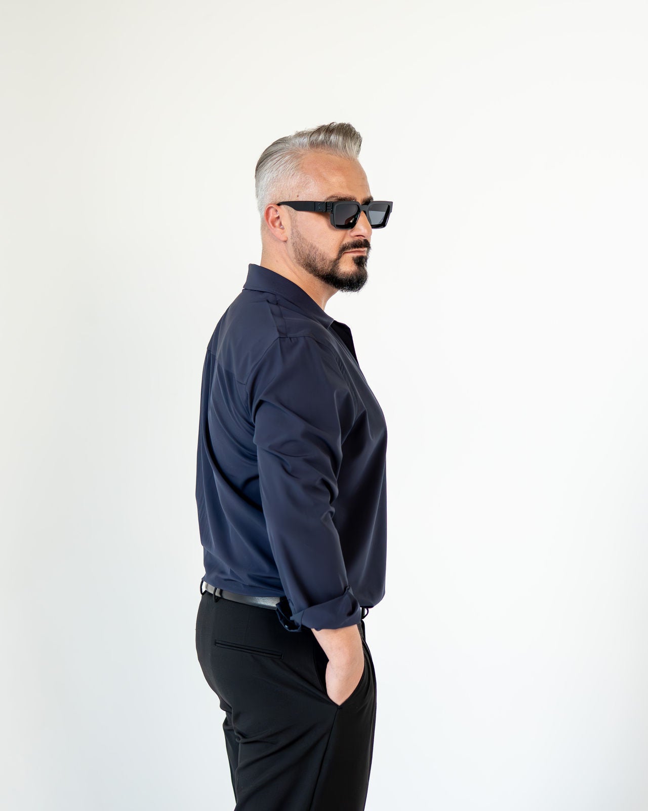 Regular-Fit Hemd - Dunkelblau